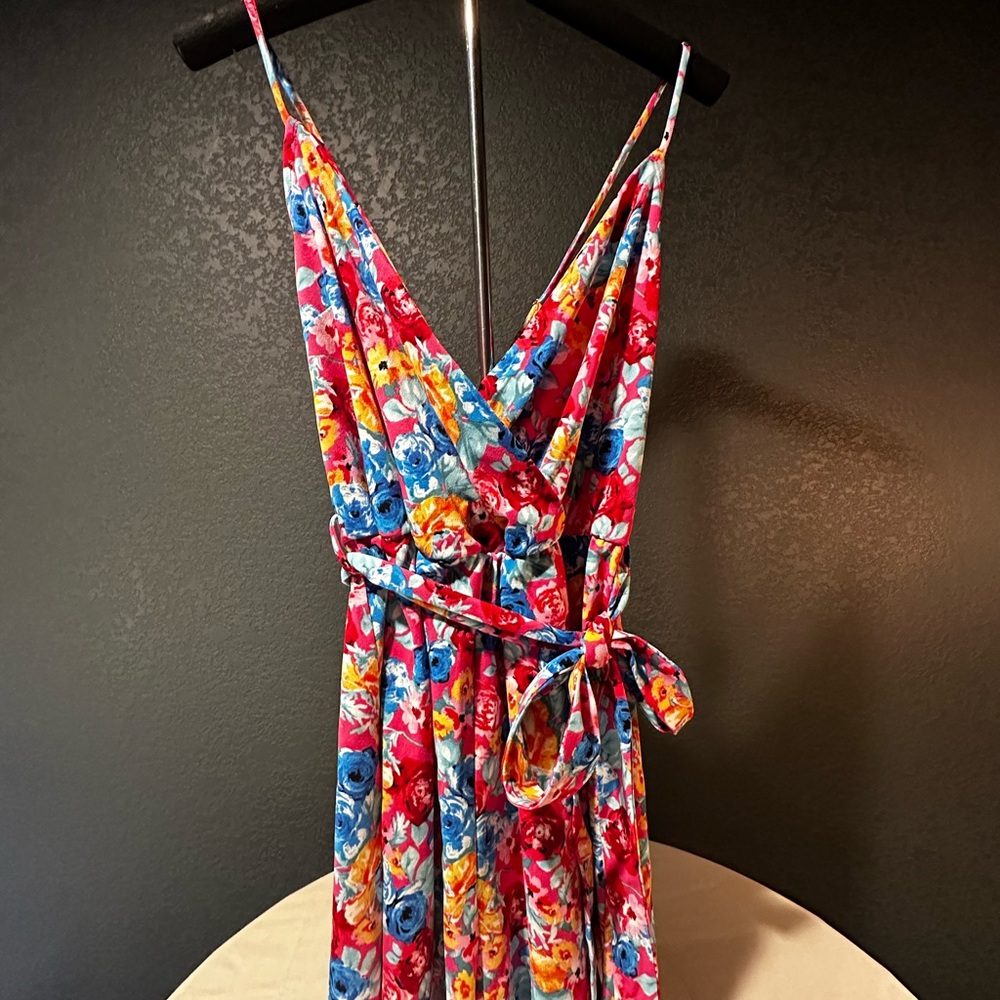 Active USA Vibrant Multicolor Floral Romper